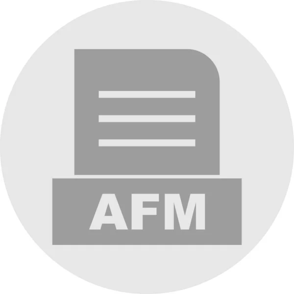 Archivo Afm Aislado Sobre Fondo Abstracto — Foto de Stock