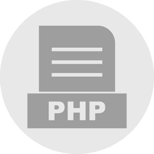 Изолированный Php Файл Абстрактном Фоне — стоковое фото