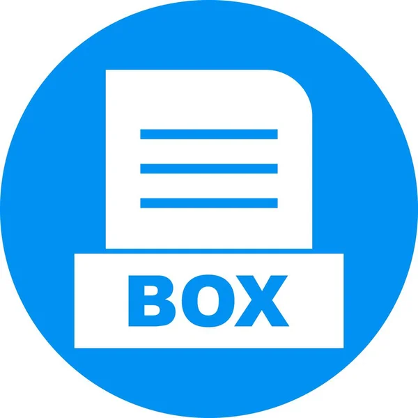 File Box Isolato Sfondo Astratto — Foto Stock