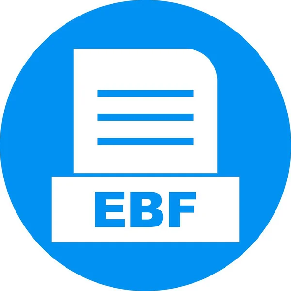 Arquivo Ebf Isolado Fundo Abstrato — Fotografia de Stock