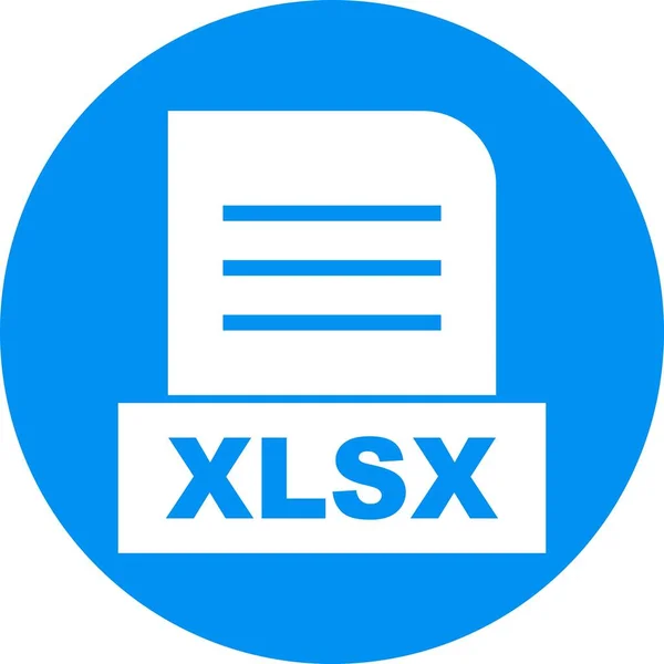 Archivo Xlsx Aislado Sobre Fondo Abstracto — Foto de Stock
