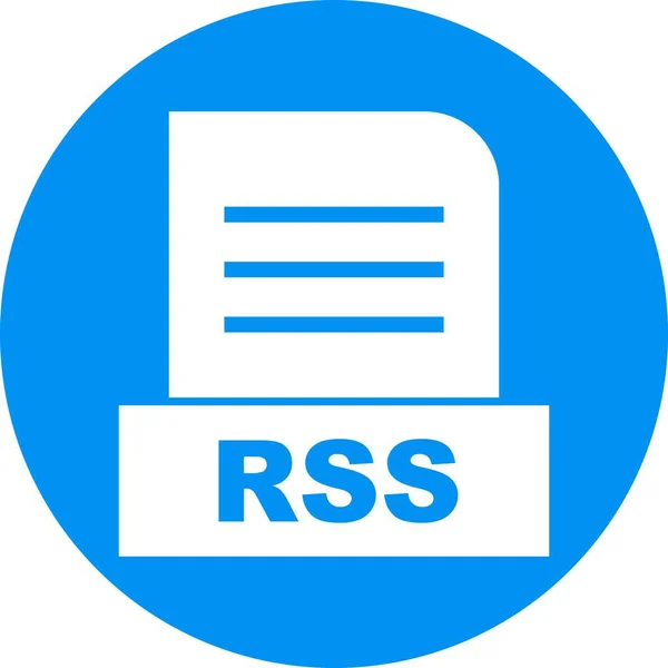 Rss Datei Isoliert Auf Abstraktem Hintergrund — Stockfoto