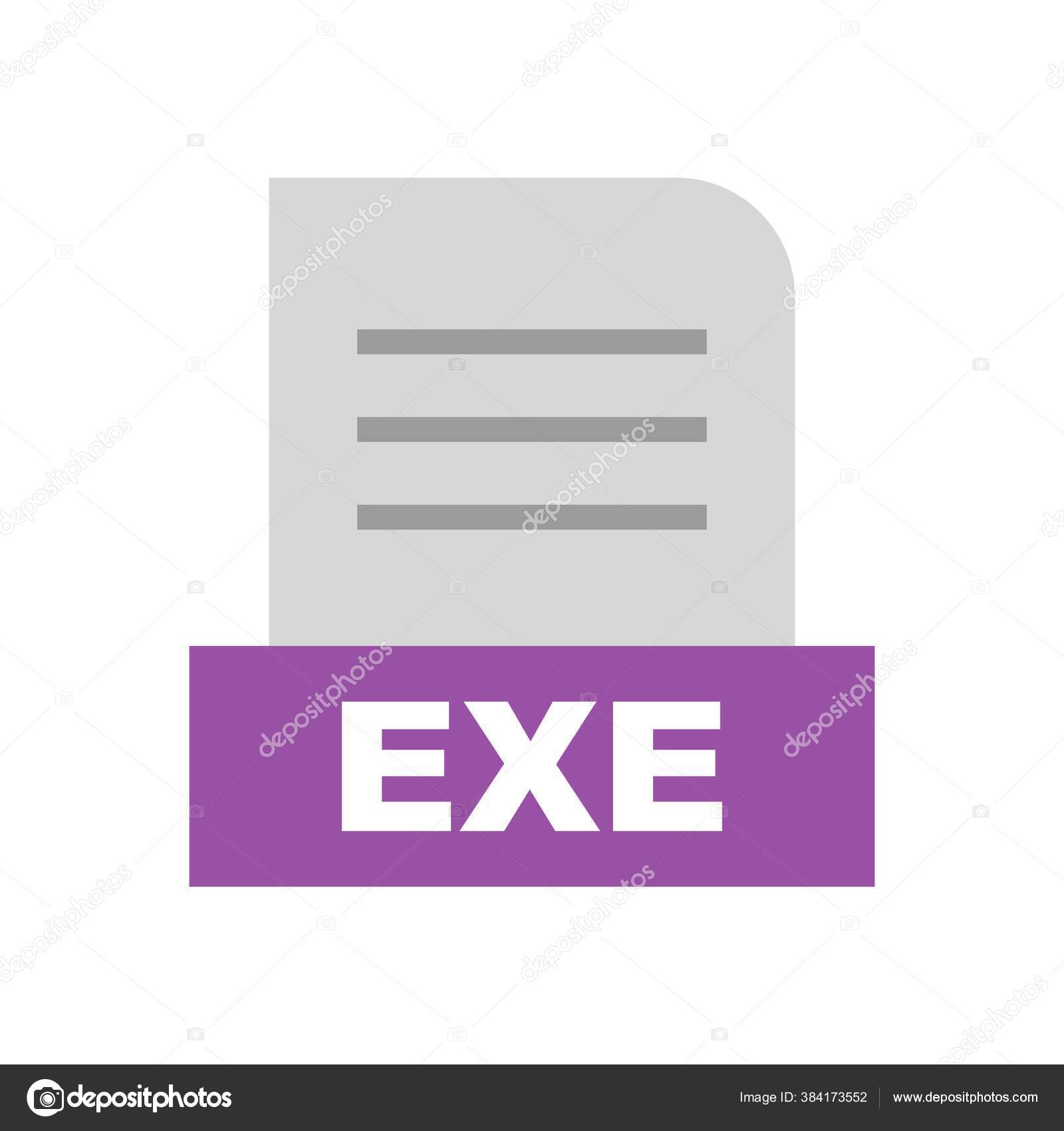 Файл Exe Застыл Абстрактном Фоне Стоковое Фото ©Vectorvalley 384173552