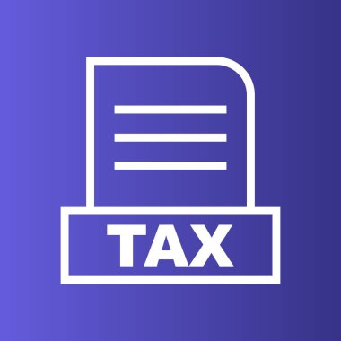 Vergi dosyası soyut arkaplanda izole edildi 