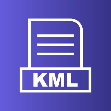 Soyut Arkaplanda KML dosyası izole edildi