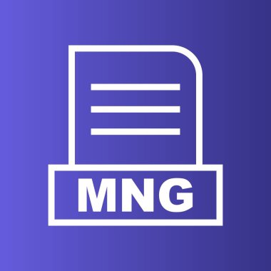 MNG dosyası soyut arkaplanda izole edildi