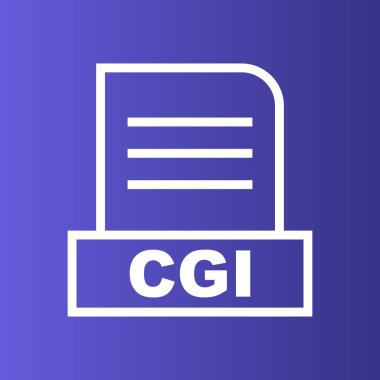 CGI dosyası soyut arkaplanda izole edildi