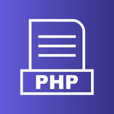 PHP dosyası soyut arkaplanda izole edildi 