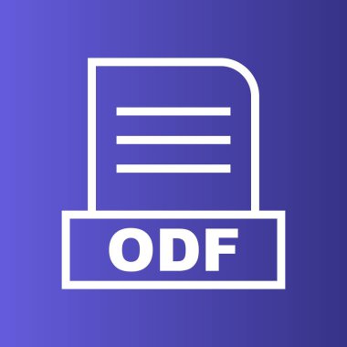 ODF dosyası soyut arkaplanda izole edildi