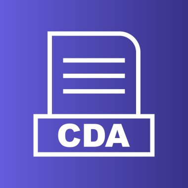 CDA dosyası soyut arkaplanda izole edildi