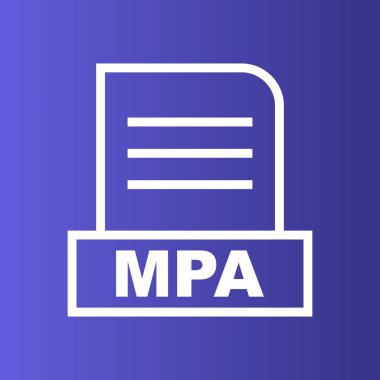 MPA dosyası soyut arkaplanda izole edildi