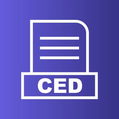 CED dosyası soyut arkaplanda izole edildi