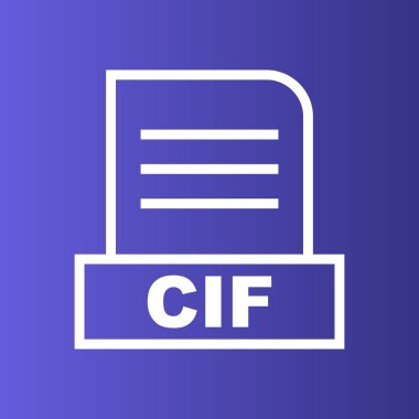 CIF dosyası soyut arkaplanda izole edildi