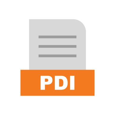 PDI dosyası soyut Arkaplanda izole edildi