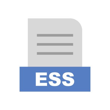 ESS dosyası soyut arkaplanda izole edildi