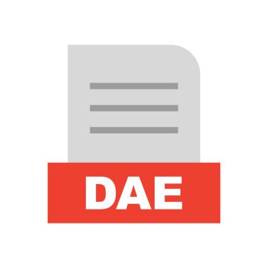 DAE dosyası soyut arkaplanda izole edildi