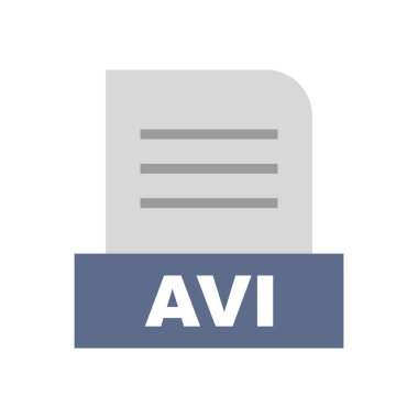 AVI dosyası soyut Arkaplanda izole edildi