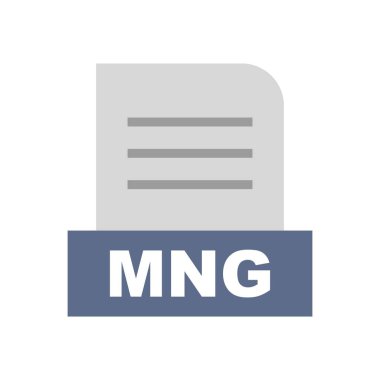 MNG dosyası soyut arkaplanda izole edildi