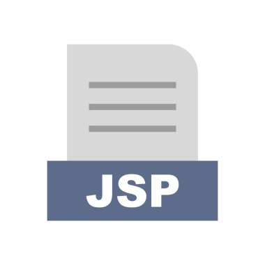 JSP dosyası soyut Arkaplanda izole edildi 