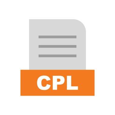 CPL dosyası soyut Arkaplanda izole edildi