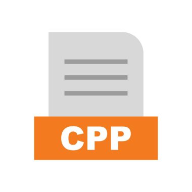 CPP dosyası soyut Arkaplanda izole edildi