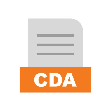 CDA dosyası soyut arkaplanda izole edildi