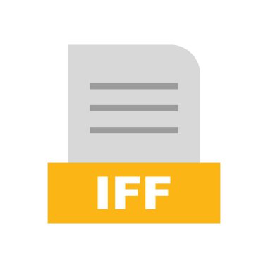 IFF dosyası soyut arkaplanda izole edildi 