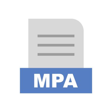 MPA dosyası soyut arkaplanda izole edildi