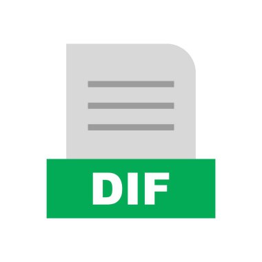 DIF dosyası soyut arkaplanda izole edildi