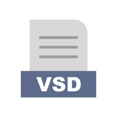 VSD dosyası soyut arkaplanda izole edildi