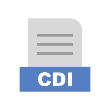 CDI dosyası soyut arkaplanda izole edildi