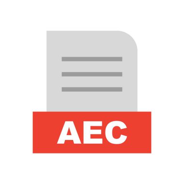 AEC dosyası soyut Arkaplanda izole edildi