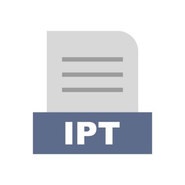 IPT dosyası soyut Arkaplanda izole edildi