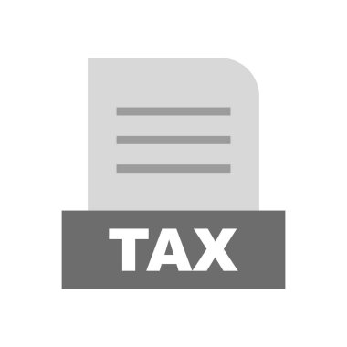 Vergi dosyası soyut arkaplanda izole edildi 