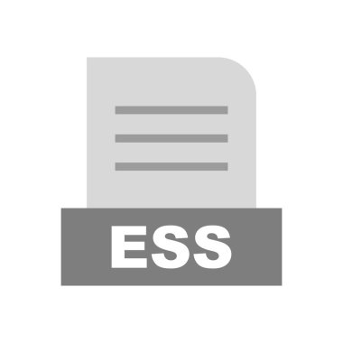 ESS dosyası soyut arkaplanda izole edildi