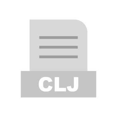  CLJ dosyası soyut arkaplanda izole edildi