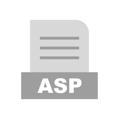 ASP dosyası soyut arkaplanda izole edildi