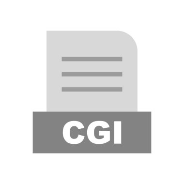 CGI dosyası soyut arkaplanda izole edildi