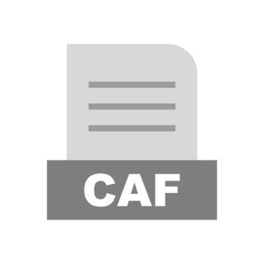 CAF dosyası soyut arkaplanda izole edildi