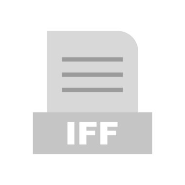 IFF dosyası soyut arkaplanda izole edildi 