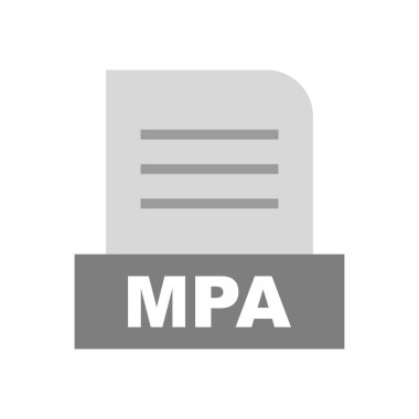 MPA dosyası soyut arkaplanda izole edildi