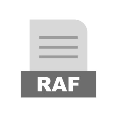 RAF dosyası soyut arkaplanda izole edildi