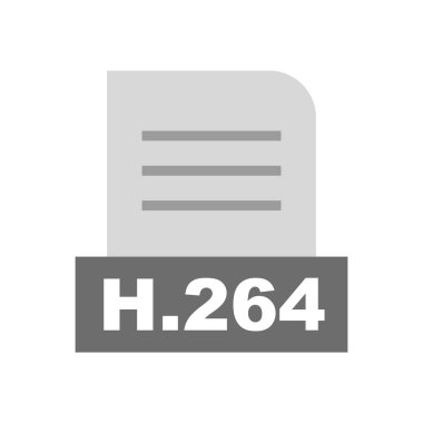 H.264 dosyası soyut arkaplanda izole edildi