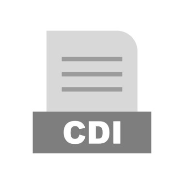 CDI dosyası soyut arkaplanda izole edildi