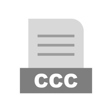 CCC dosyası soyut arkaplanda izole edildi