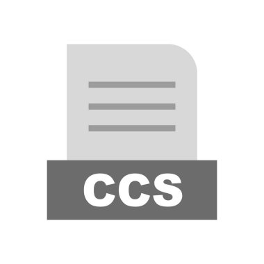 CCS dosyası soyut arkaplanda izole edildi 