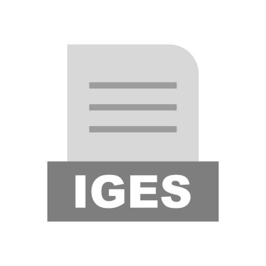 IGES dosyası soyut arkaplanda izole edildi