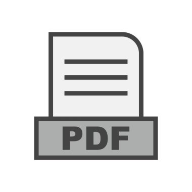 PDF dosyası soyut Arkaplanda izole edildi