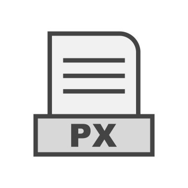 PX dosyası soyut Arkaplanda izole edildi