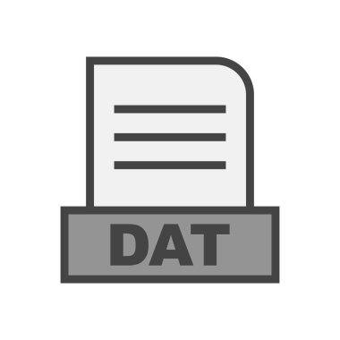 Veri dosyası soyut arkaplanda izole edildi